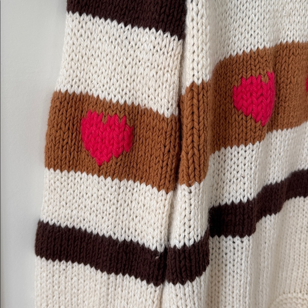 Anthropologie Vero Alfie Hand-Knit Cardigan Sweater Size 2 - Picture 13 of 16